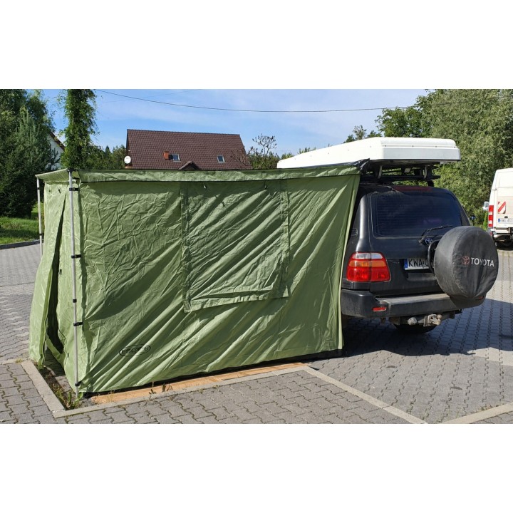Ściany TYP 1 do markizy 2,5 x 2,5m zielone | Szekla4x4