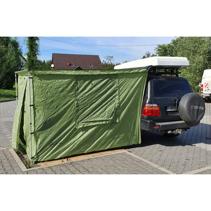 Ściany TYP 1 do markizy 2 x 2,5m zielone | Szekla4x4