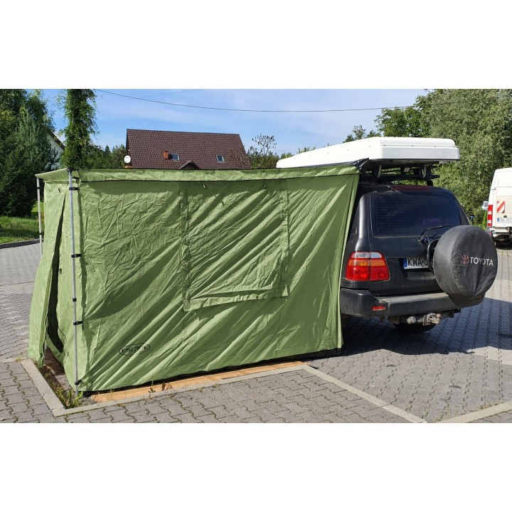 Ściany TYP 1 do markizy 1,25 x 2m zielone | Szekla4x4