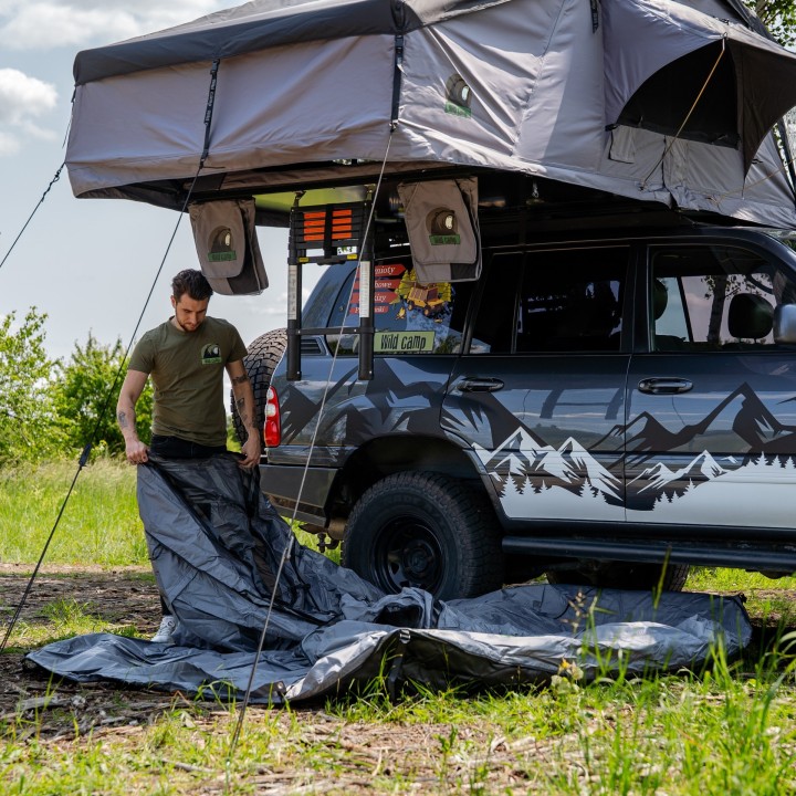 Przedsionek namiotu Wild Camp Hudson 160 szary | Szekla4x4