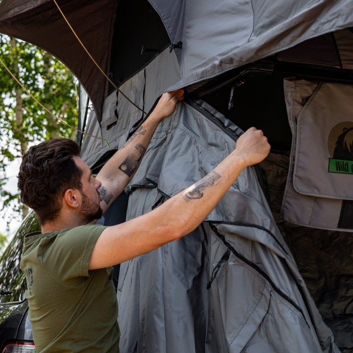 Przedsionek namiotu Wild Camp Hudson 160 szary | Szekla4x4