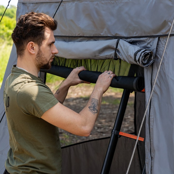 Przedsionek namiotu Wild Camp Hudson 160 szary | Szekla4x4