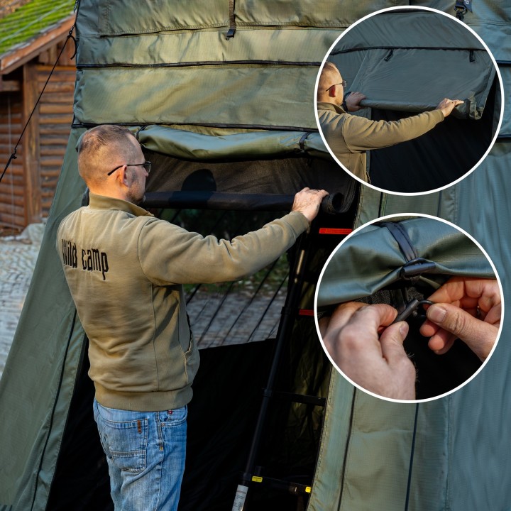 Wild Camp Missisipi II 180 Tent Annex, Green | Szekla4x4