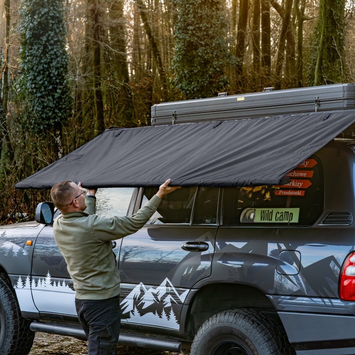 Markiza Wild Camp 2x2,5 m DAY&NIGHT czarna | Szekla4x4