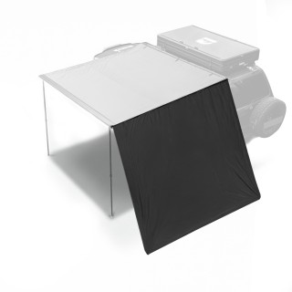 Frontowa Ściana 2,5 X 3 M Markizy Klasycznej Czarna