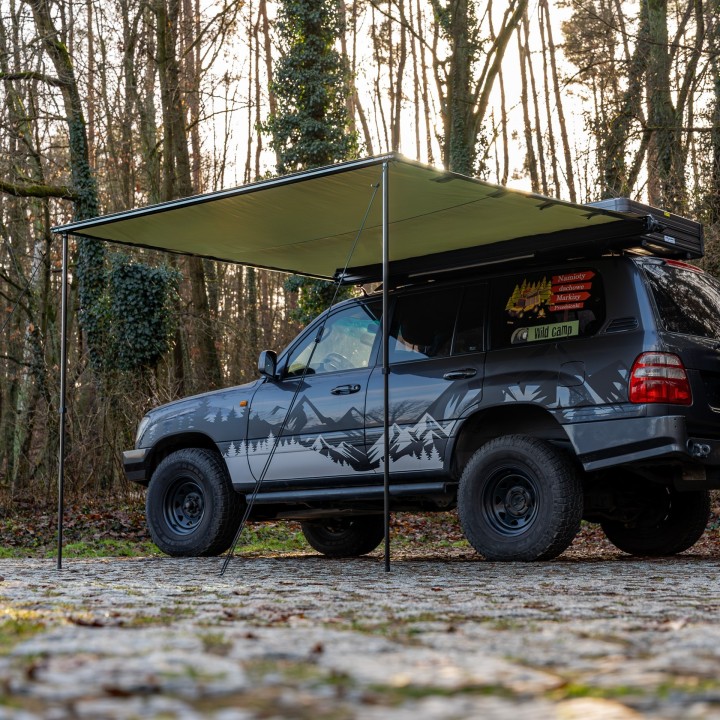 Markiza Wild Camp 2,5x3 m zielona z LED | Szekla4x4