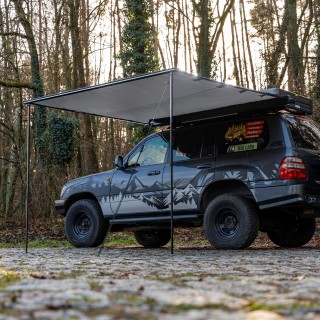 Markiza Wild Camp 2,5x2,5 m szara z LED | Szekla4x4