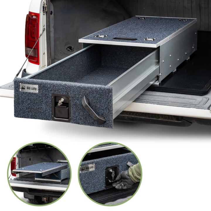 Szuflada wyprawowa Wild Camp TM801-S ze sliderem | Szekla4x4