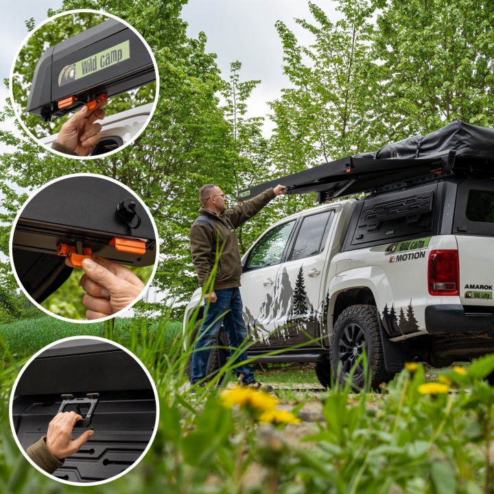Markiza Wild Camp Horizon w kasecie aluminiowej | Szekla4x4