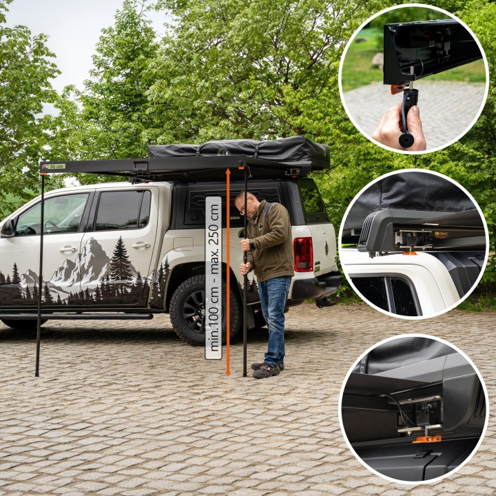 Markiza Wild Camp Horizon w kasecie aluminiowej | Szekla4x4