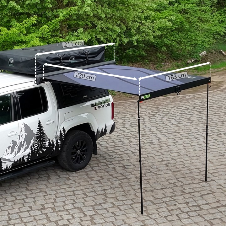 Markiza Wild Camp Horizon w kasecie aluminiowej | Szekla4x4