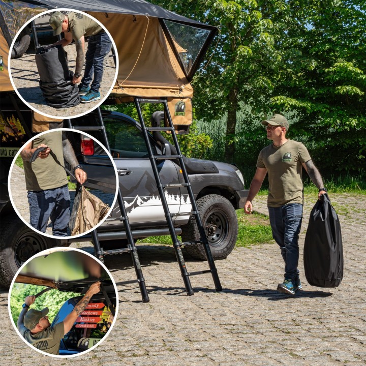 Przedsionek Wild Camp Ohio 220 Military | Szekla4x4