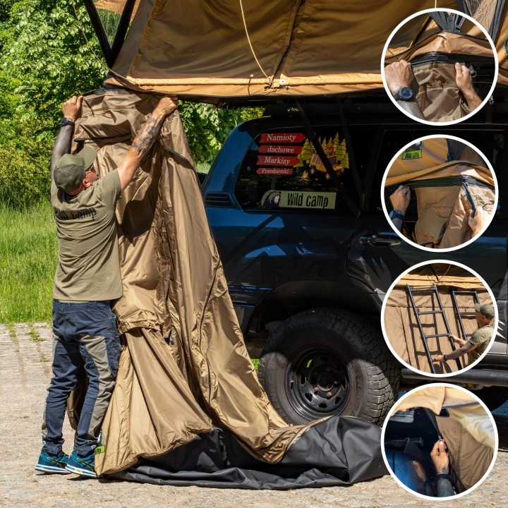 Przedsionek Wild Camp Ohio 220 Military | Szekla4x4