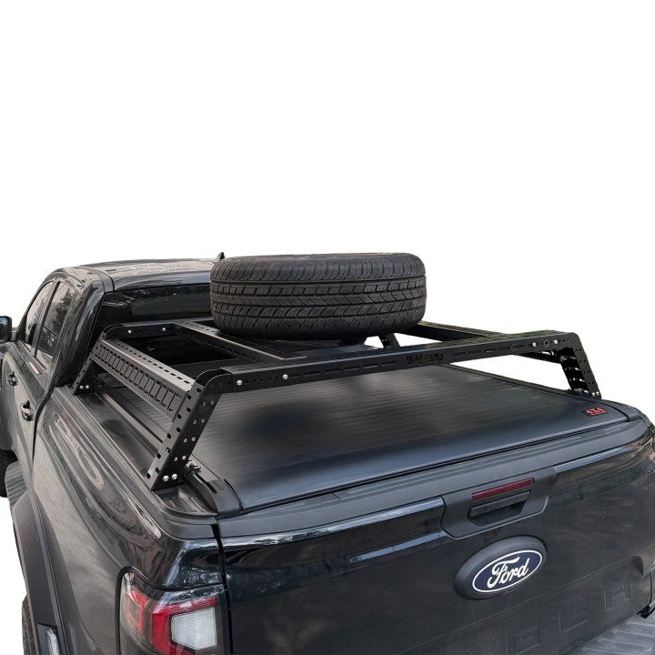 Niski bed rack Wild Camp 120 cm na pakę pickupa | Szekla4x4