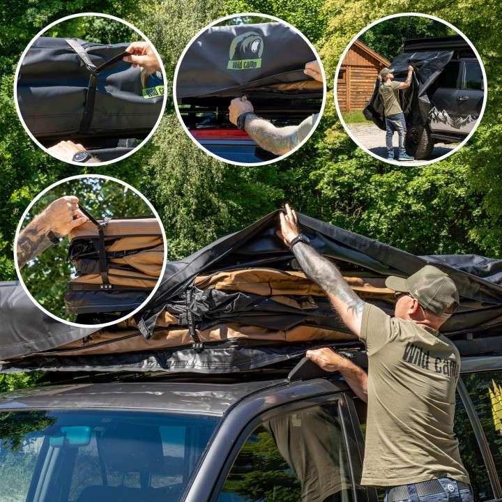 Namiot dachowy Wild Camp Ohio 220 Military | Szekla4x4