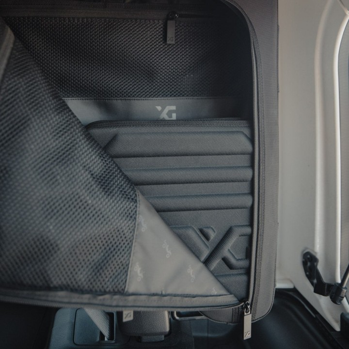 Twarde etui XG Cargo Mini – lewa torba Gama, 3 przegródki