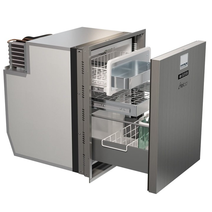 Yolco QL90 Silver – lodówka do zabudowy 85 l, 12/24V