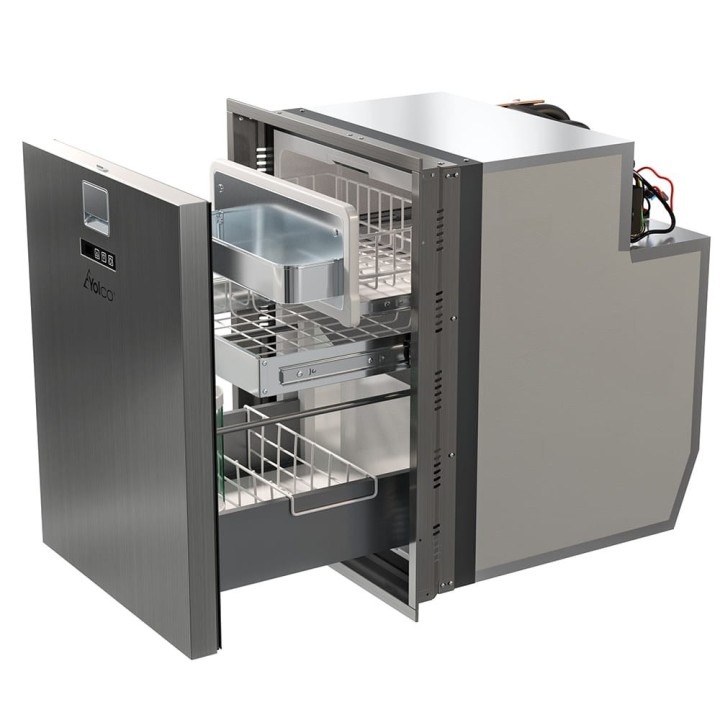 Yolco QL90 Silver – lodówka do zabudowy 85 l, 12/24V