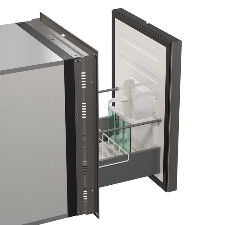 Yolco QL90 Silver – lodówka do zabudowy 85 l, 12/24V