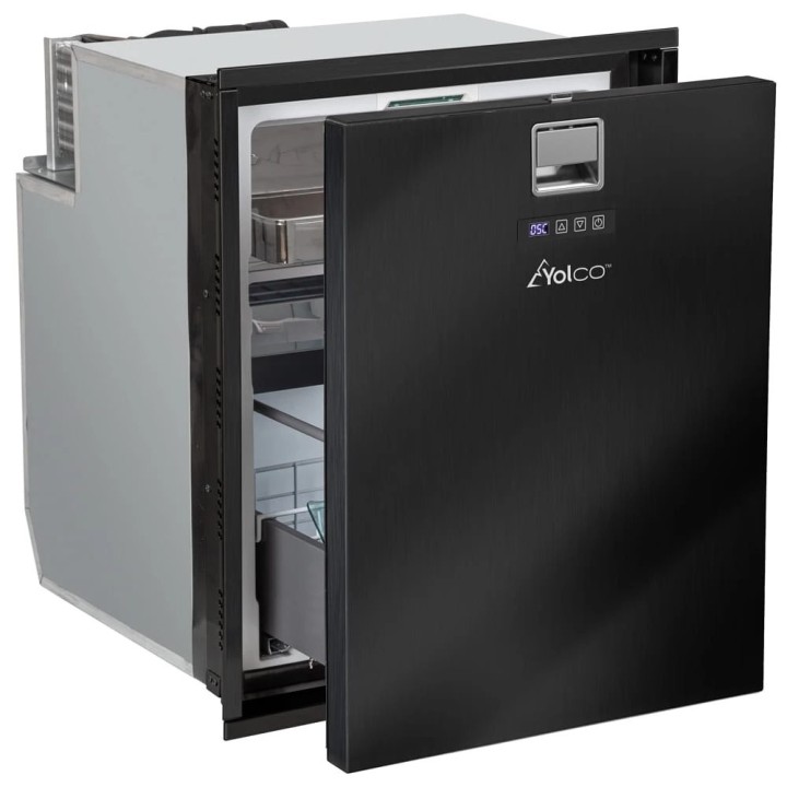 Yolco QL90 Black – lodówka do zabudowy 85 l, 12/24V