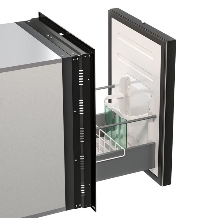 Yolco QL90 Black – lodówka do zabudowy 85 l, 12/24V