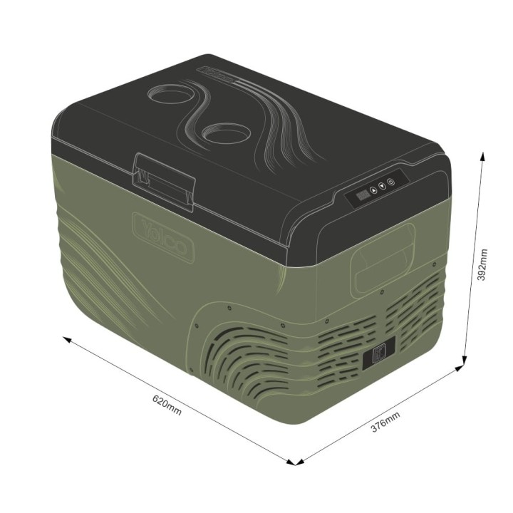 Lodówka kompresorowa Yolco NX30 Green 28 l | Szekla4x4