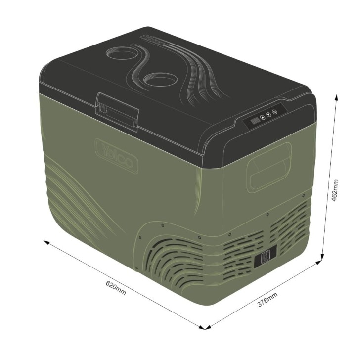 Lodówka kompresorowa Yolco NX40 Green 37 l | Szekla4x4