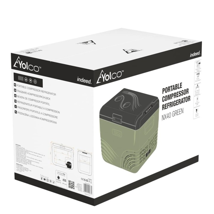 Lodówka kompresorowa Yolco NX40 Green 37 l | Szekla4x4