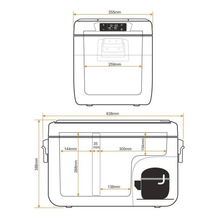 Lodówka Yolco KX30 Green 25 l Dual-Zone | Szekla4x4