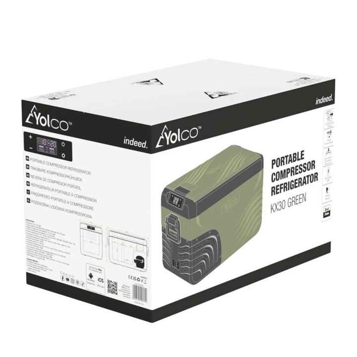 Lodówka Yolco KX30 Green 25 l Dual-Zone | Szekla4x4