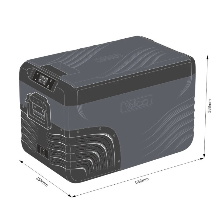 Lodówka Yolco KX30 Carbon 25 l Dual-Zone | Szekla4x4
