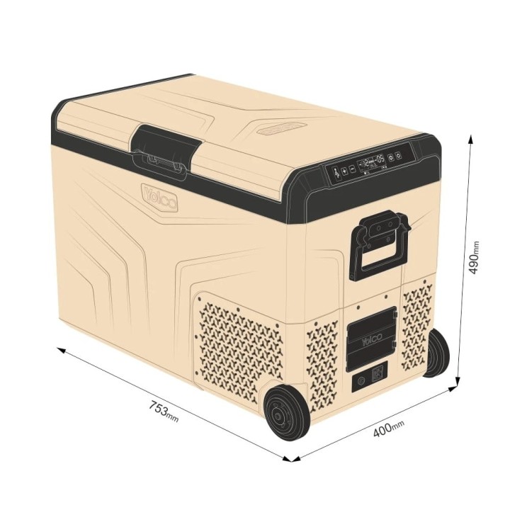 Lodówka Yolco TCX50 Sand 50 l Dual-Zone | Szekla4x4