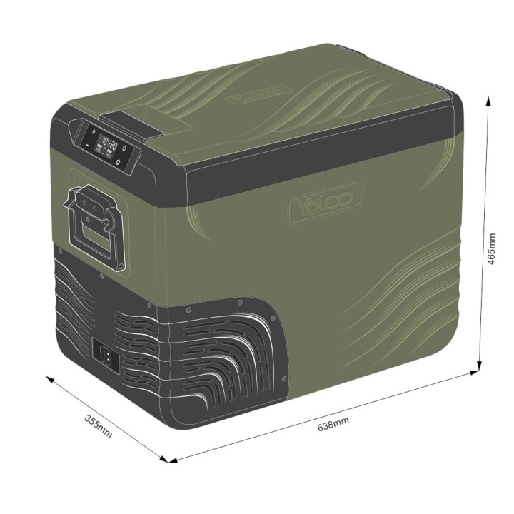 Lodówka Yolco KX40 Green 34 l Dual-Zone | Szekla4x4