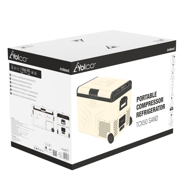 Lodówka Yolco TCX50 Sand 50 l Dual-Zone | Szekla4x4