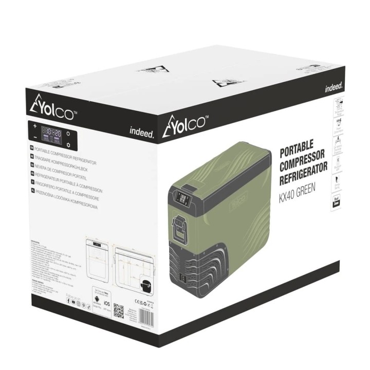 Lodówka Yolco KX40 Green 34 l Dual-Zone | Szekla4x4