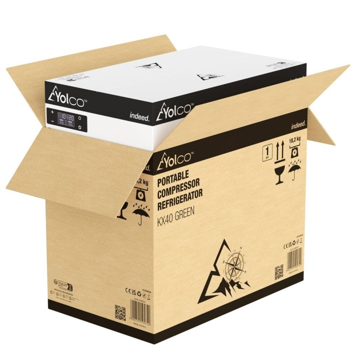 Lodówka Yolco KX40 Green 34 l Dual-Zone | Szekla4x4