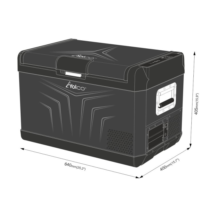 Lodówka kompresorowa Yolco GCX37 Black 37 l | Szekla4x4