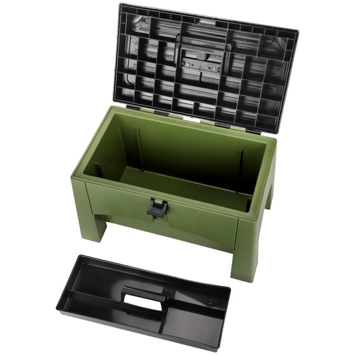 Taboret ze schowkiem Yolco ST2 Green, zielony, 27,6 l - ujęcie 5
