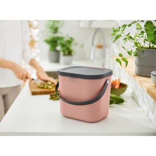 Pojemnik z pokrywą Mini multibag Yolco Albula 6 l, różowy - ujęcie 2