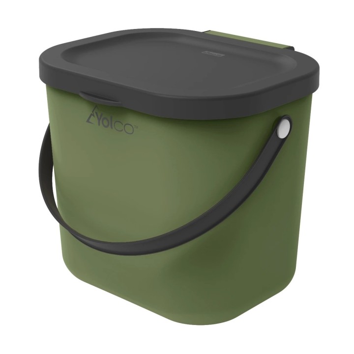 Pojemnik z pokrywą Mini multibag Yolco Albula 6 l, oliwkowy