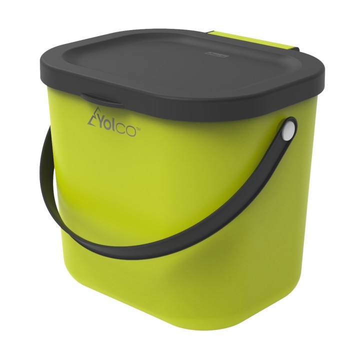 Pojemnik z pokrywą Mini multibag Yolco Albula 6 l, limonkowy
