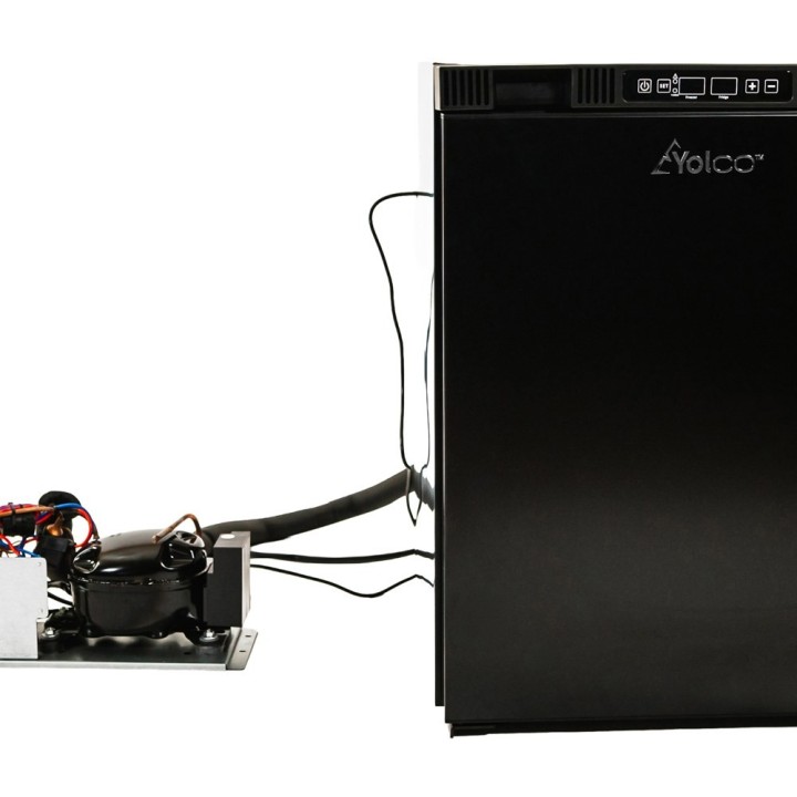 Yolco RL75M Black – lodówka do zabudowy 72 l, 12/24V