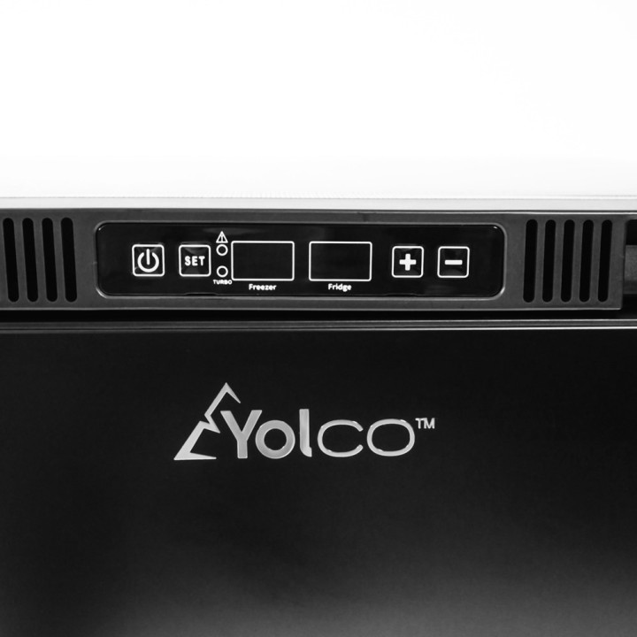 Yolco RL75M Black – lodówka do zabudowy 72 l, 12/24V