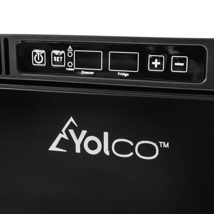 Yolco RL75M Black – lodówka do zabudowy 72 l, 12/24V