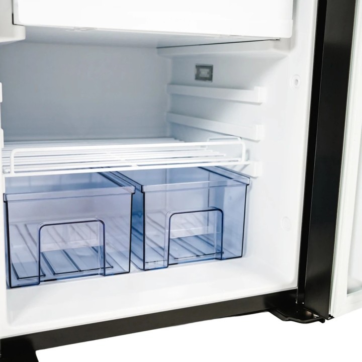 Yolco RL75M Black – lodówka do zabudowy 72 l, 12/24V