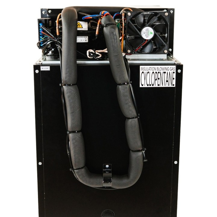 Yolco RL130M Black – lodówka do zabudowy 132 l, 12/24V