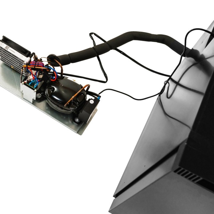 Yolco RL105M Black – lodówka do zabudowy 104 l, 12/24V