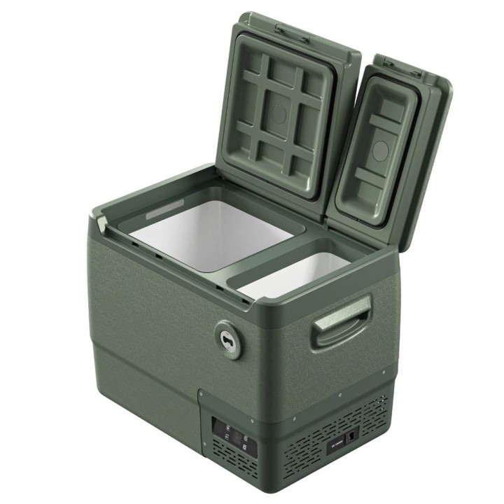 Yolco DX40 Pistachio – lodówka dwustrefowa 39 l, 12/24V