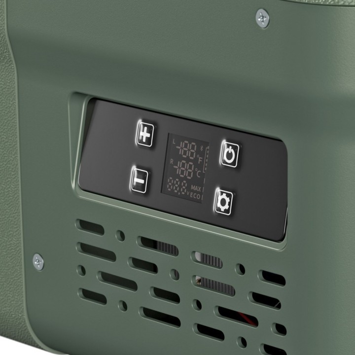 Yolco DX40 Pistachio – lodówka dwustrefowa 39 l, 12/24V