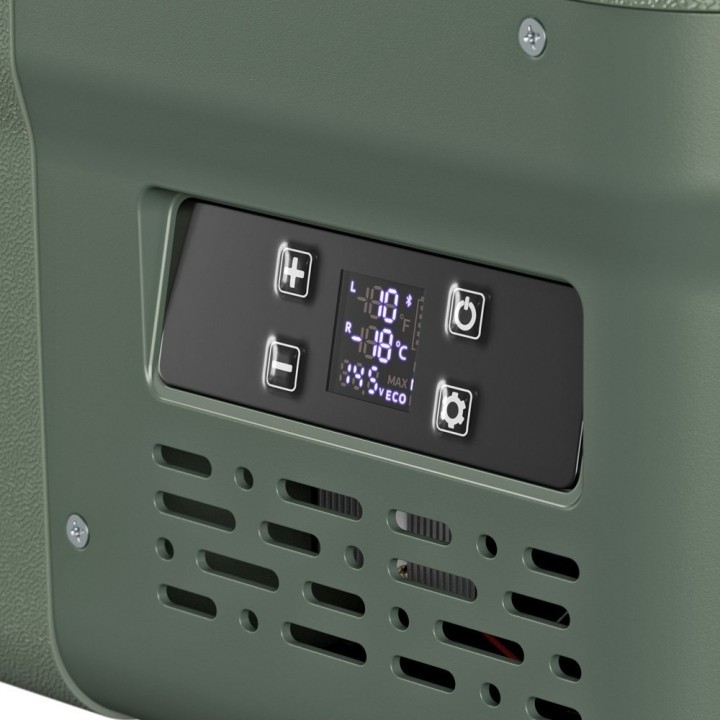 Yolco DX40 Pistachio – lodówka dwustrefowa 39 l, 12/24V